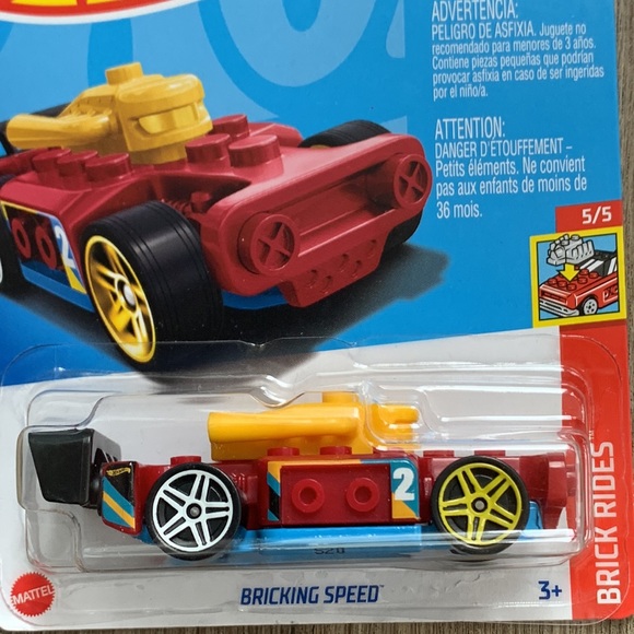 Hot Wheels Racer Mega Car Bricking Speed HW Brick Rides 5/5 Mattel Hotwheels New - Picture 4 of 4